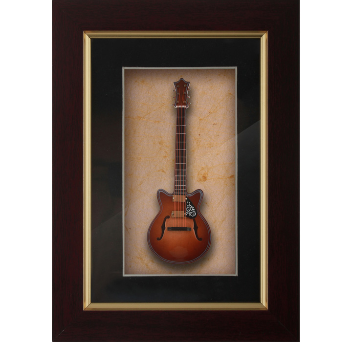 Miniature Brown Guitar Decorative frames-DFEG